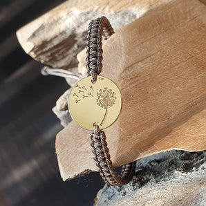 Pusteblume Makramee Armband
