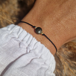 Golden Obsidian Armband 💎 Pure Gems
